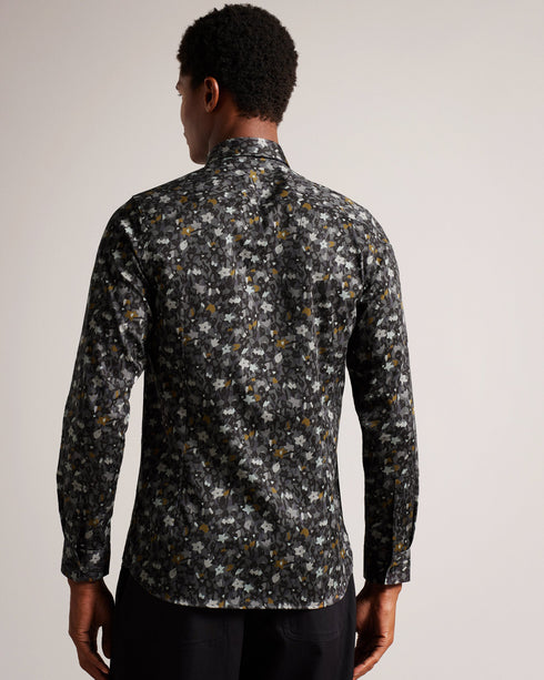 TORTED-Shirts-You can't go wrong with a button up shirt. TORTED is easy to dress up or down, and goes with practically everything. Its mini floral print adds a bit of fun to the traditional cut for a look you're sure to love.By choosing Ted Baker cotton products, you're supporting our investment in the Better Cotton Initiative's mission. This product is sourced via a system of mass balance and therefore may not contain Better Cotton. Button up shirt Cotton blend Mini floral print Long sleeved Classic collar